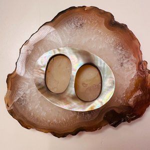 Double Scarf Ring/Sarong Ring-Mother of pearl 2.75" x 1.75"